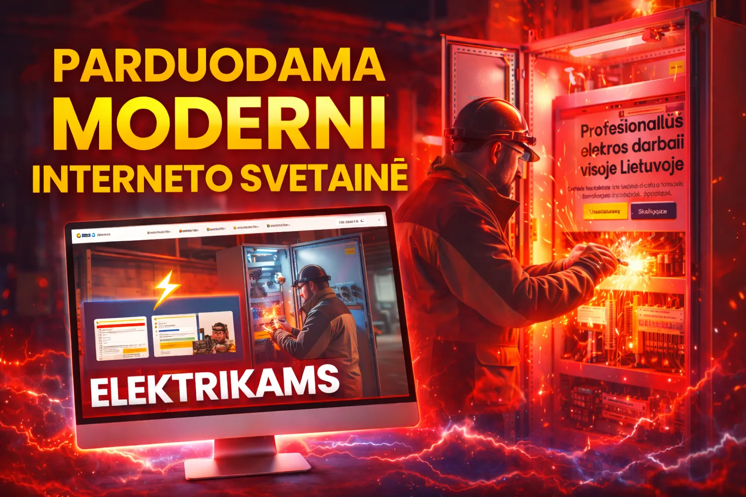 Svetainė elektrikų paslaugoms