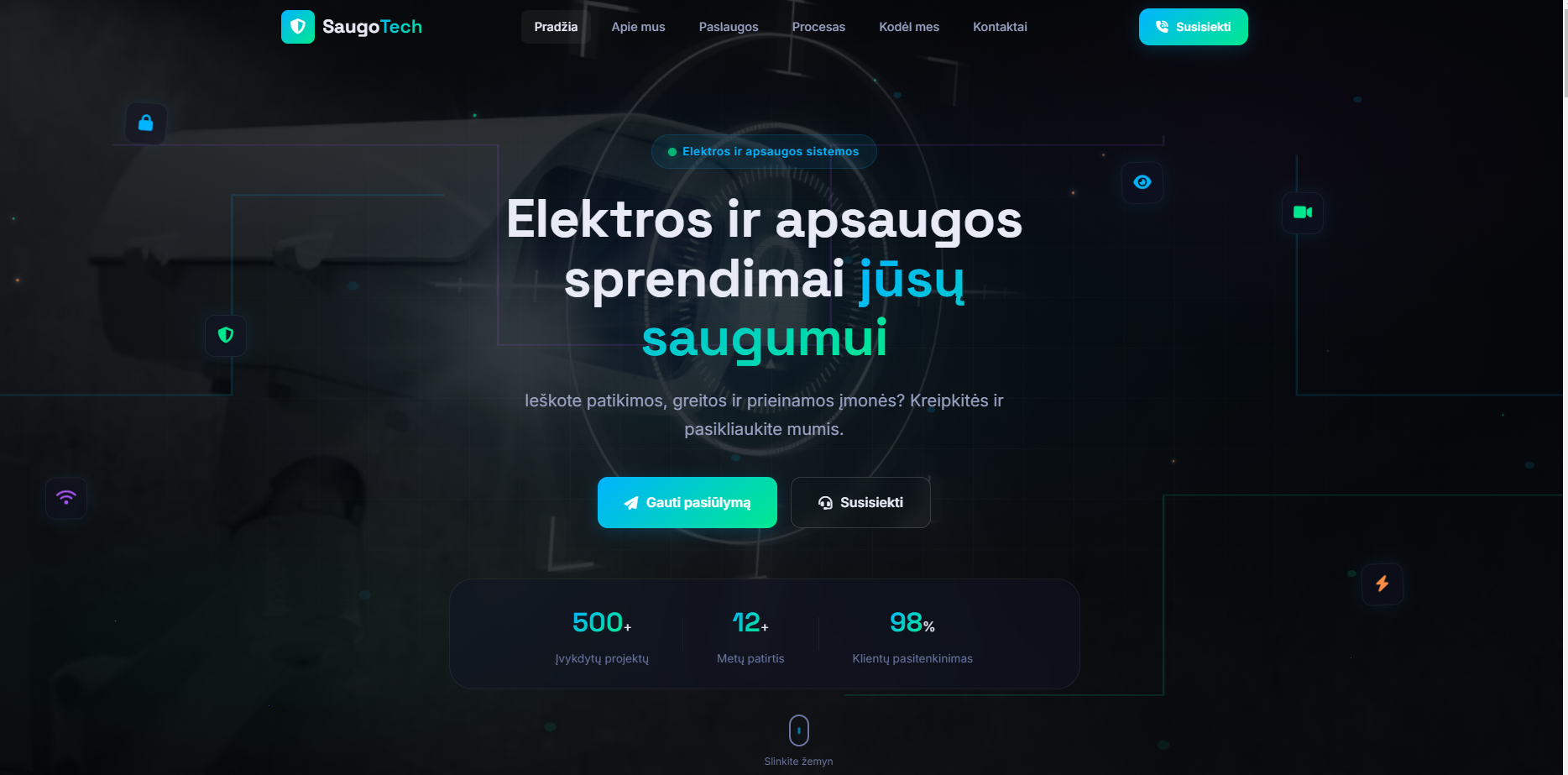 SaugoTech svetainė